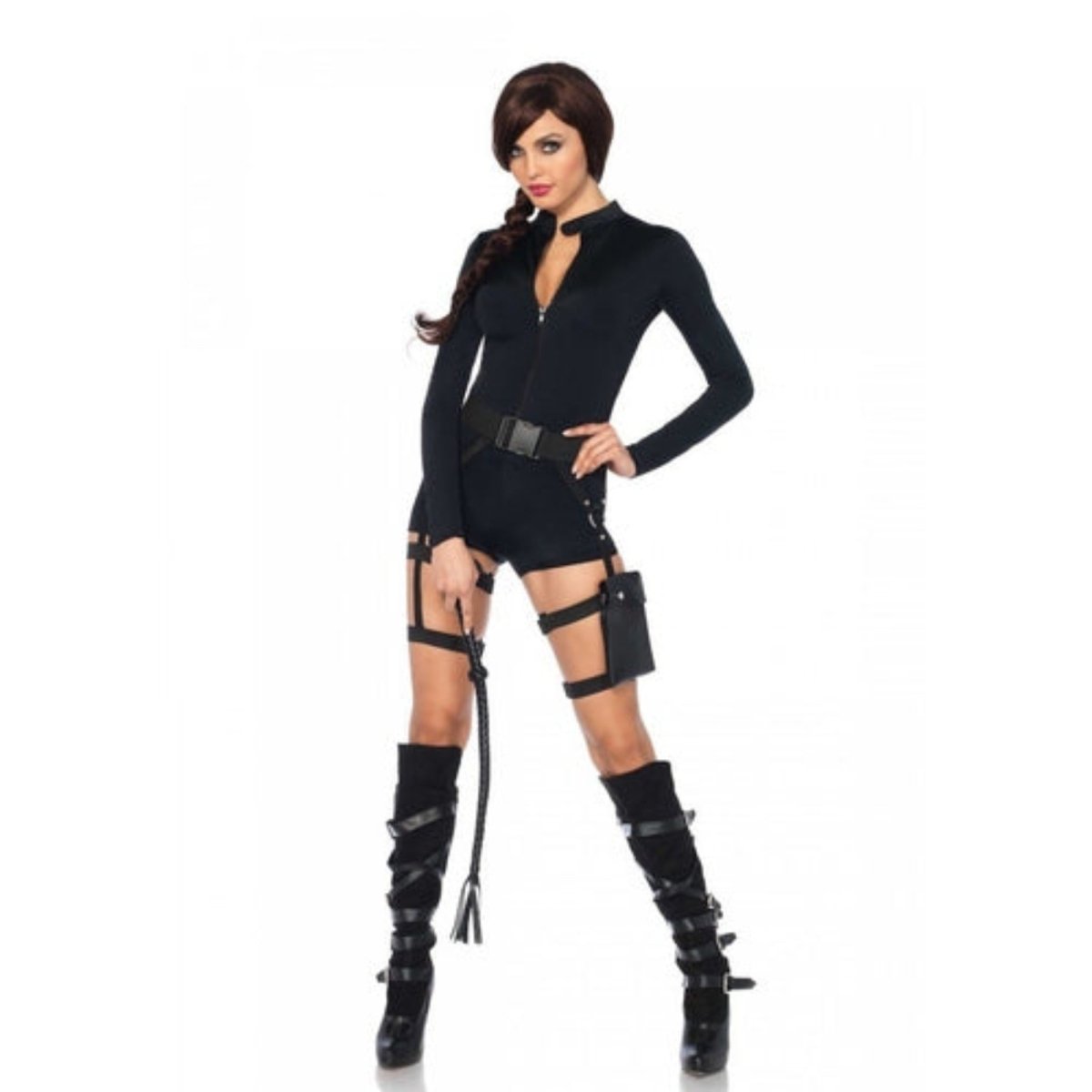 Multi Strap Garter Utility Belt With Pocket - worldclasscostumes