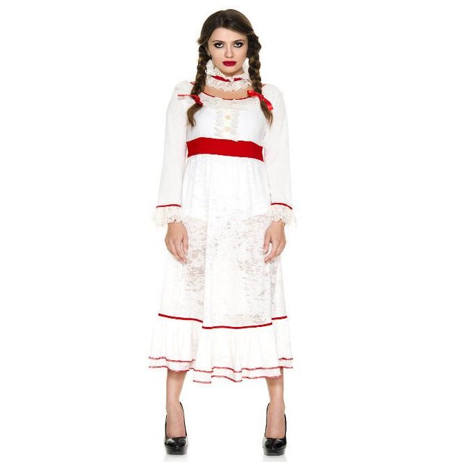 Music Legs Women's Possessed Doll Costume - worldclasscostumes