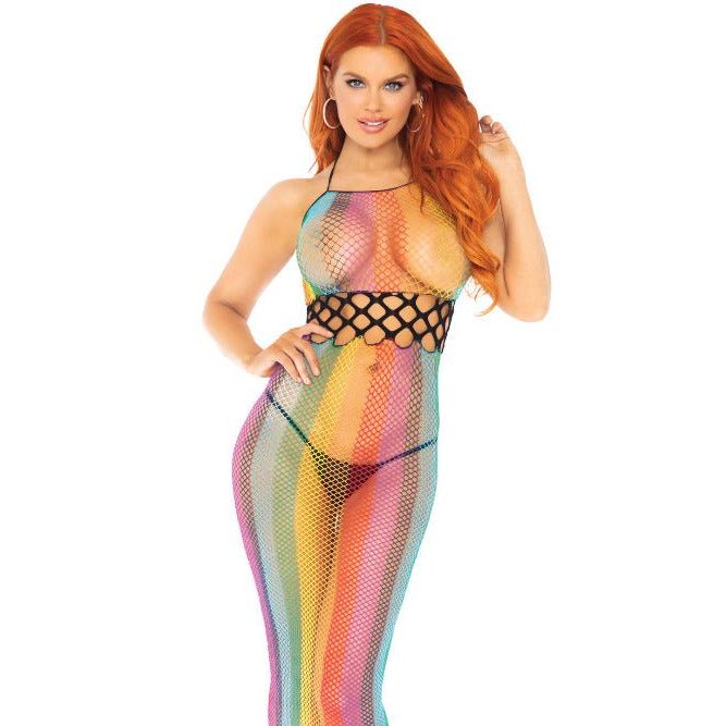 My Crush Rainbow Bodycon Dress - worldclasscostumes