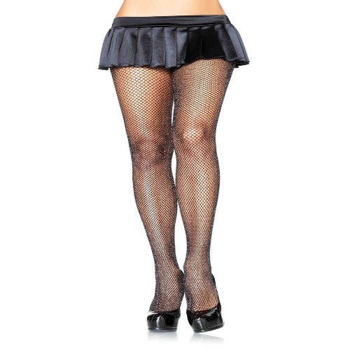 Paisley Glitter Fishnet Tights - worldclasscostumes