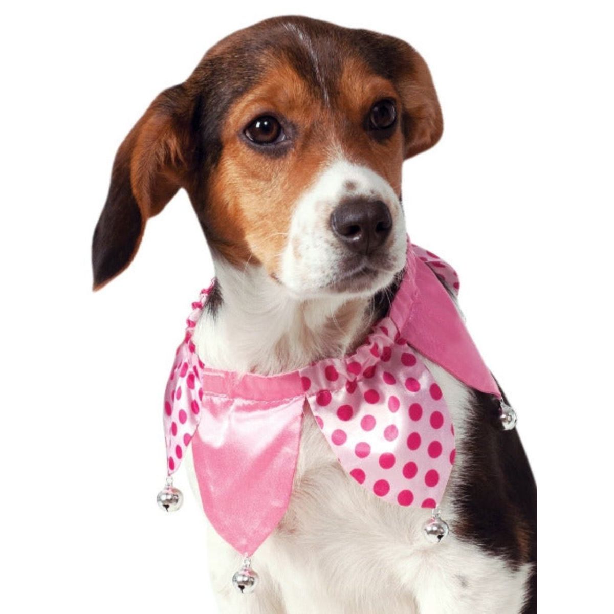 Pet Pink Jester Collar Costume - worldclasscostumes