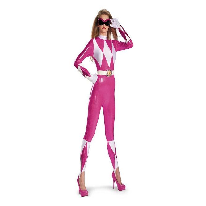 Pink Ranger Sassy Bodysuit Costume - worldclasscostumes