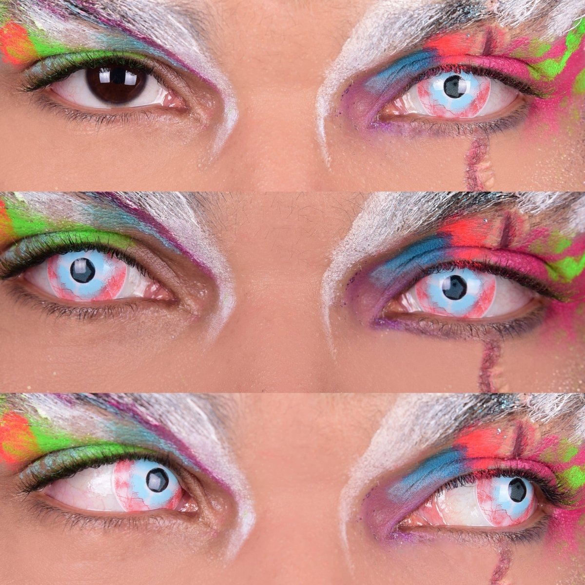 Plague - White Mini-Sclera Colored contact Lenses - worldclasscostumes