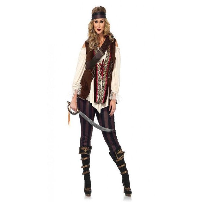Plus Captain Blackheart Pirate Costume - worldclasscostumes