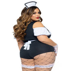 Plus Foxy Frenchie Maid Costume - worldclasscostumes