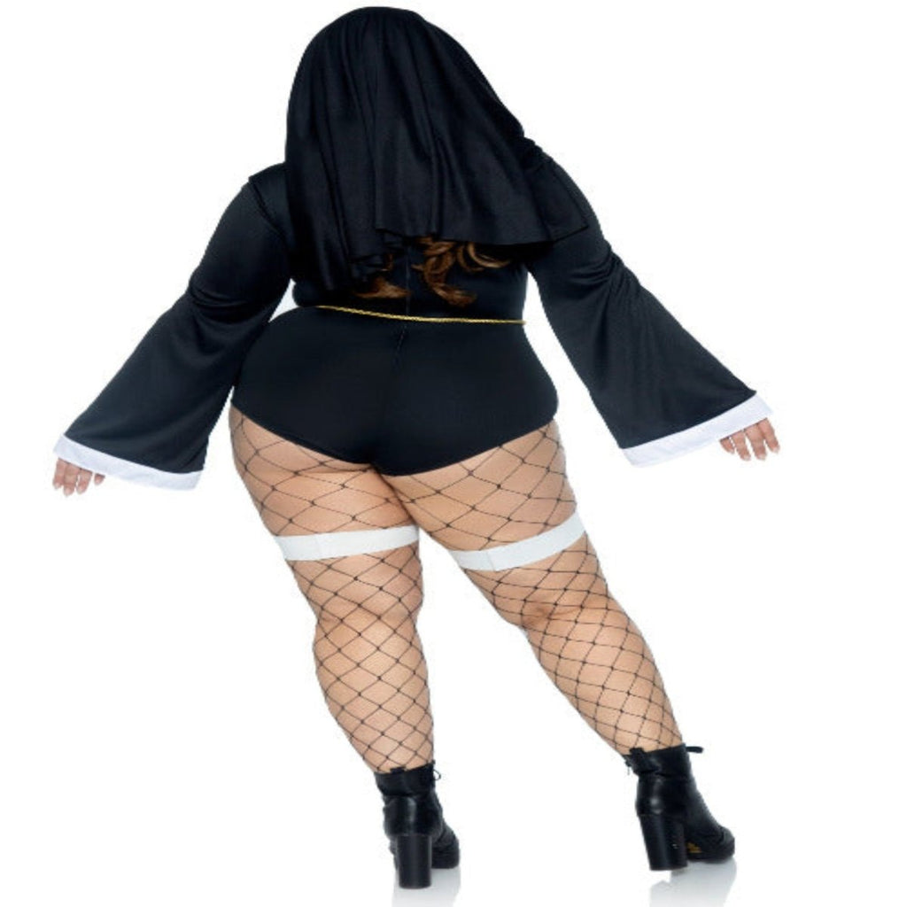 Plus Sister Sin Nun Costume - worldclasscostumes