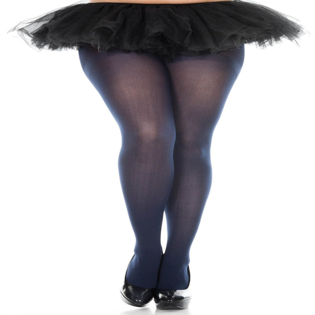 Plus size opaque tights - worldclasscostumes