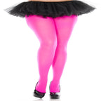 Plus size opaque tights - worldclasscostumes