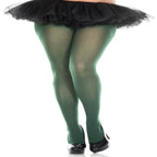 Plus size opaque tights - worldclasscostumes