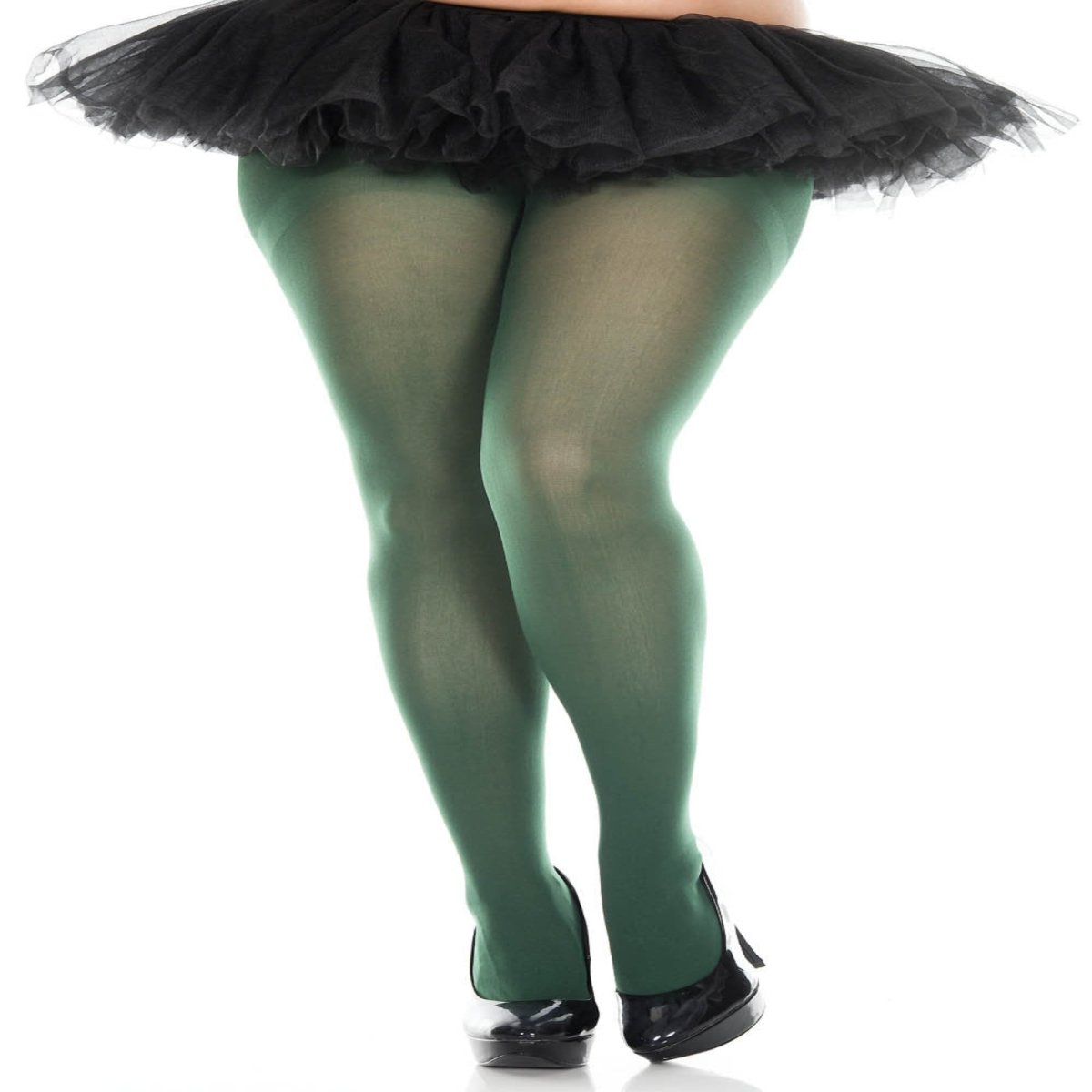 Plus size opaque tights - worldclasscostumes