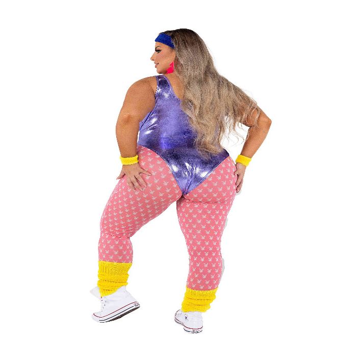 6pc Playboy 80's Fitness Costume