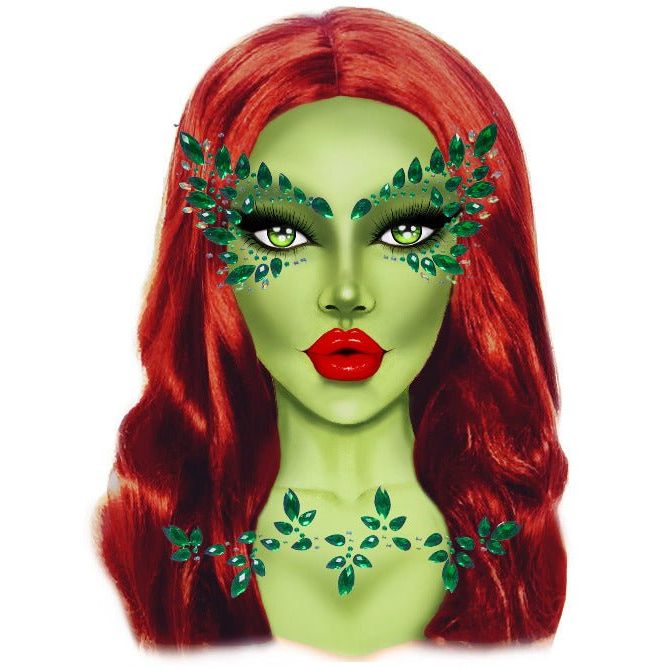 Poison Adhesive Face Jewels Sticker - worldclasscostumes