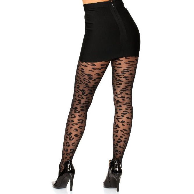Portia Sheer Leopard Tights - worldclasscostumes