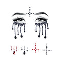 Possessed Adhesive Face Jewels Sticker - worldclasscostumes