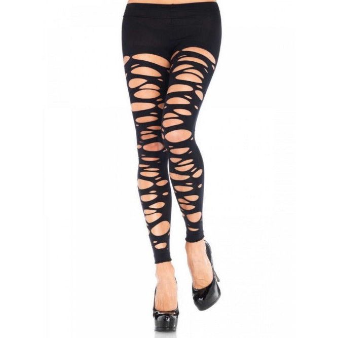 Posy Tattered Footless Tights - worldclasscostumes