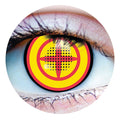 Power Yellow & Red Cosplay Contact Lenses - worldclasscostumes