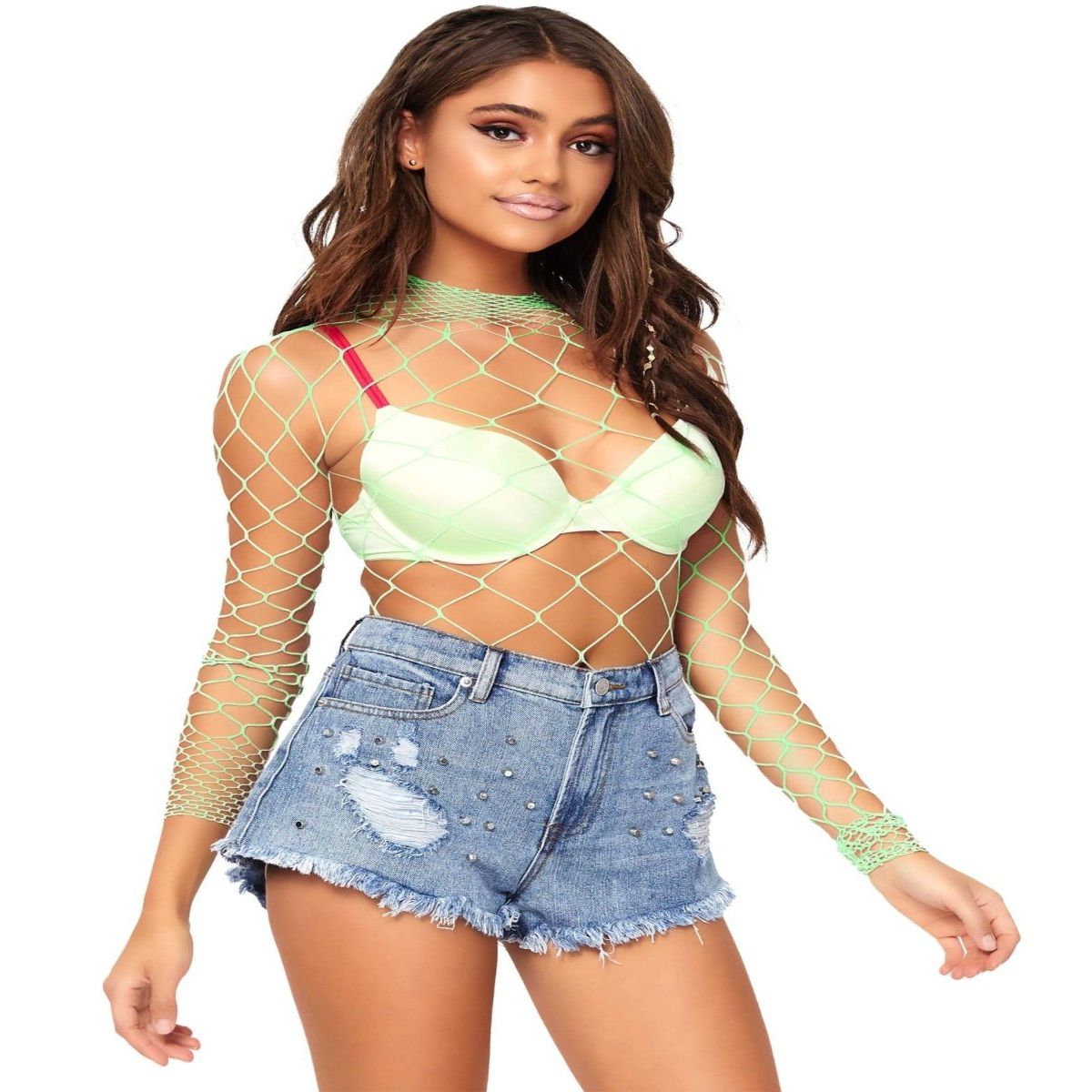Pretty Please Net Bodysuit - worldclasscostumes