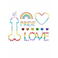 Pride Stick-On Body Jewels - worldclasscostumes