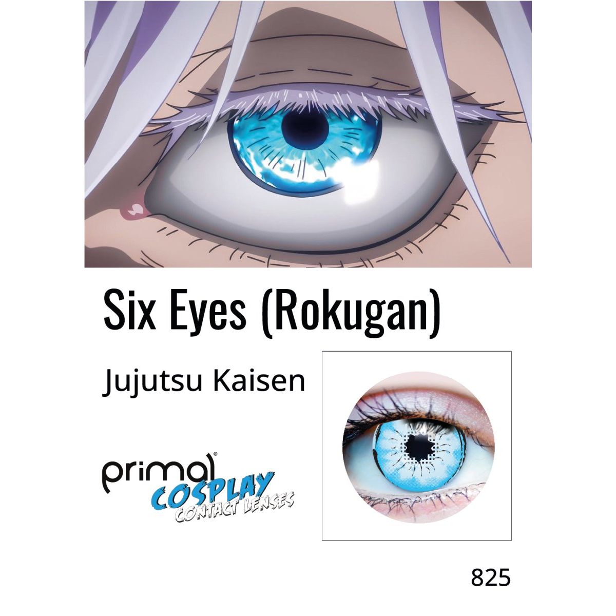 Primal Gojo Satoru Blue Cosplay Contact Lenses - worldclasscostumes