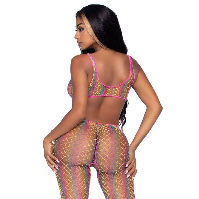 Rainbow Dreams Footless Bodystocking - worldclasscostumes