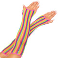 Rainbow Net Arm Warmers - worldclasscostumes