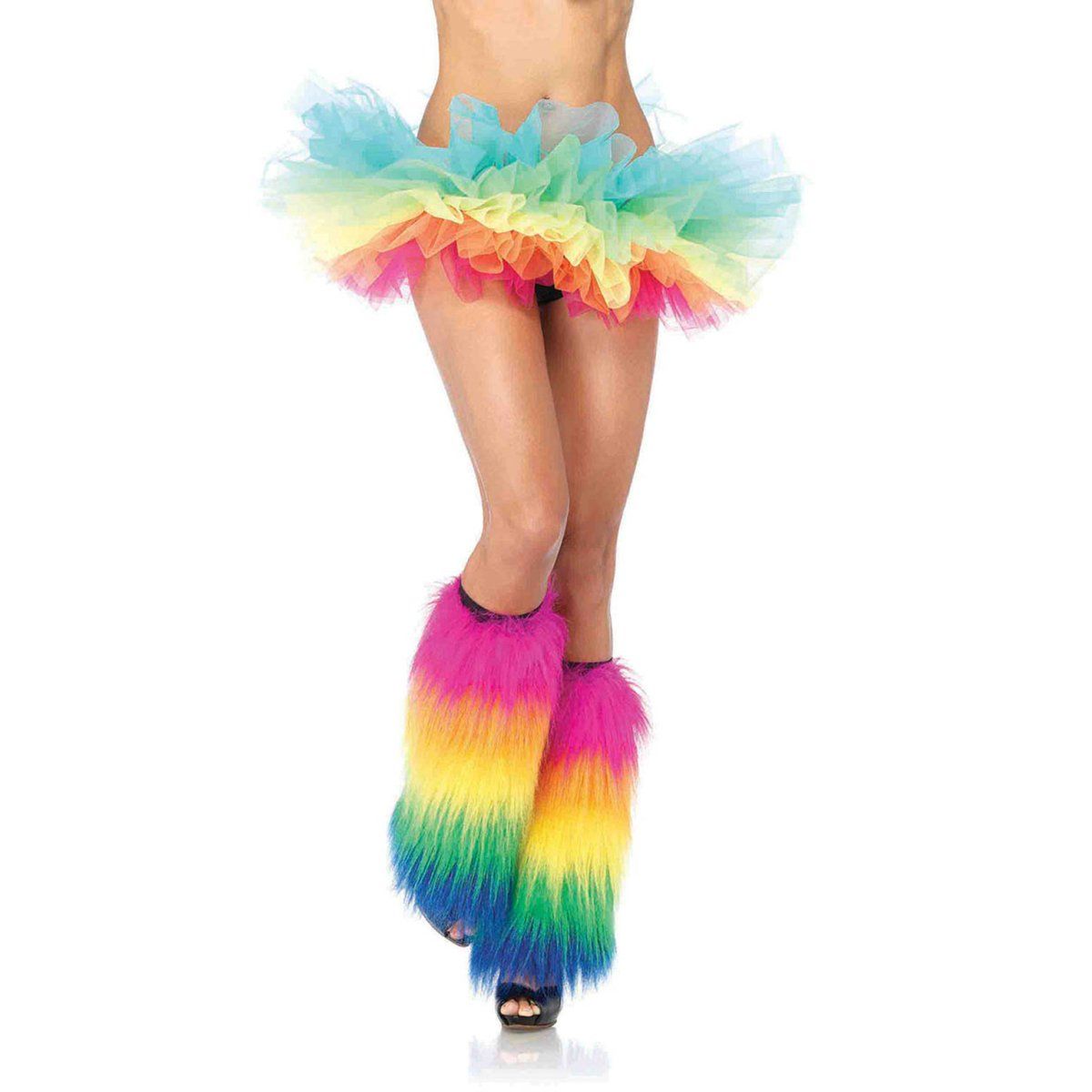 Rainbow Organza Layered Tulle Tutu Skirt - worldclasscostumes