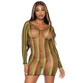 Rasta Net Mini Dress - worldclasscostumes