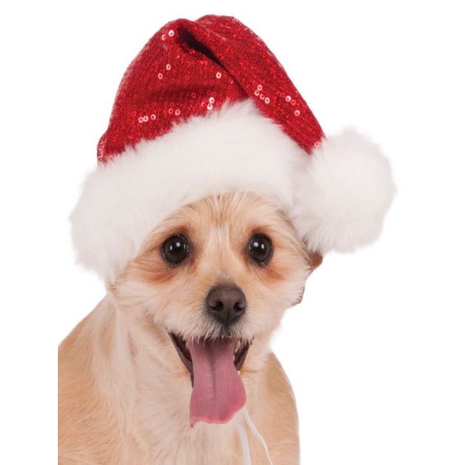 Red Sequin Santa Hat - worldclasscostumes