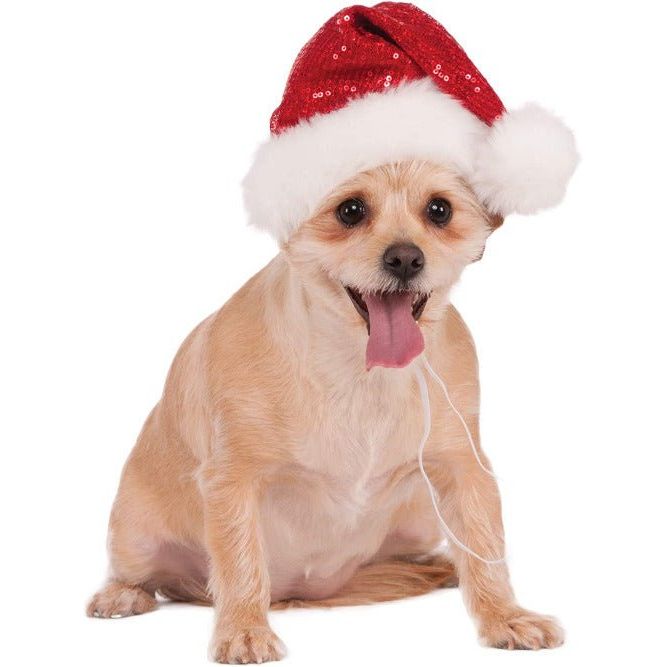 Red Sequin Santa Hat - worldclasscostumes