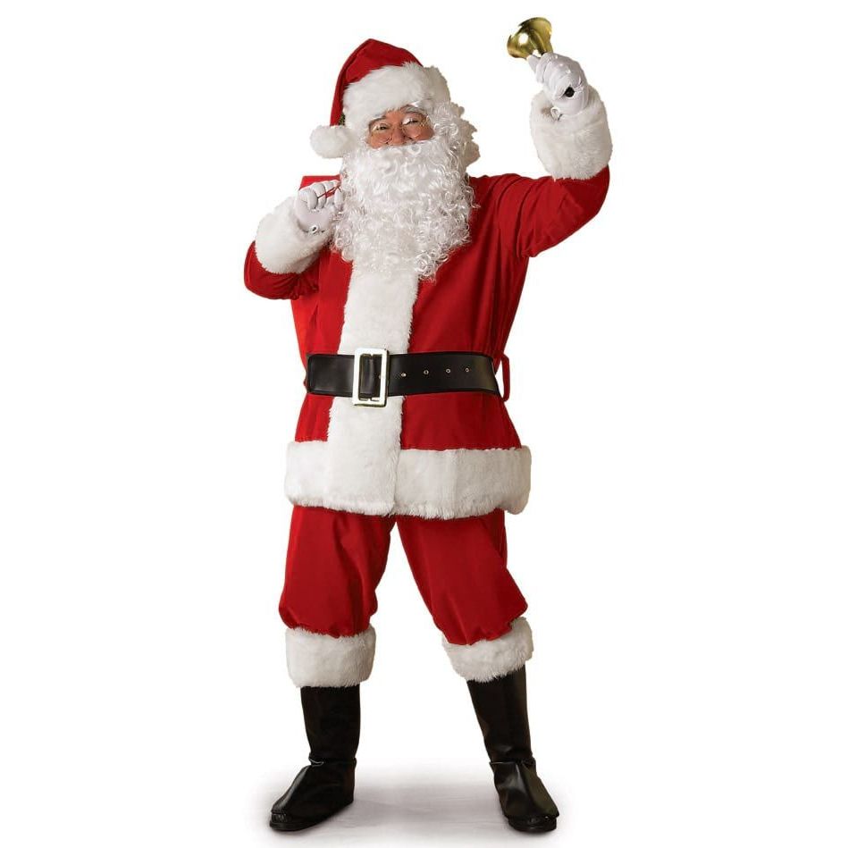 Regal Plush Santa Suit Adult - worldclasscostumes