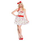 Retro Sexy Women Cherry Dress Costume - worldclasscostumes