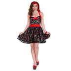 Retro Sexy Women Cherry Dress Costume - worldclasscostumes