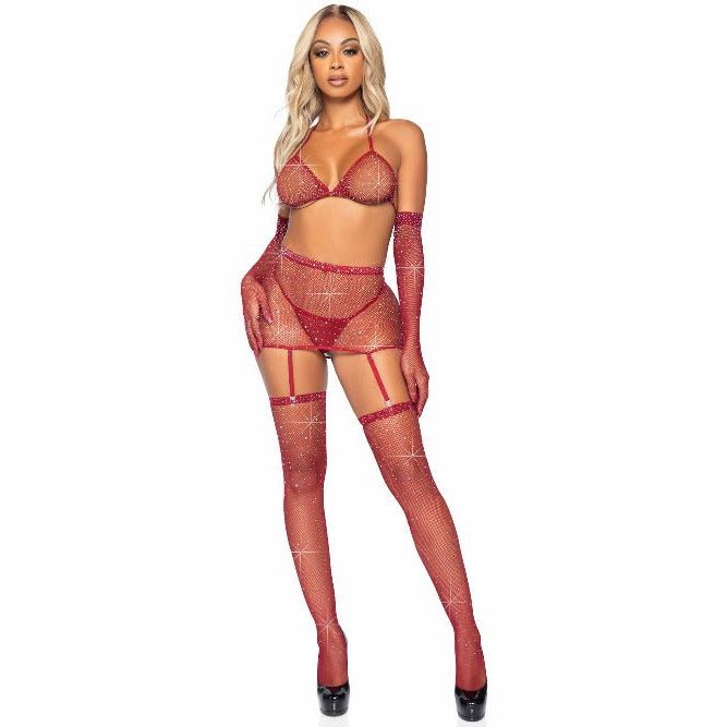 Risk Taker Rhinestone Bra Set - worldclasscostumes