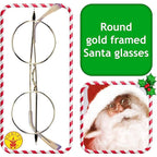 Rubie's Adult Novelty Round Santa Glasses - worldclasscostumes