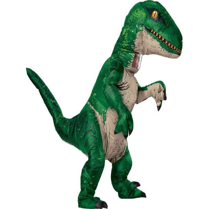 Rubie's Adult The Original Inflatable Dinosaur Costume, Velociraptor - worldclasscostumes