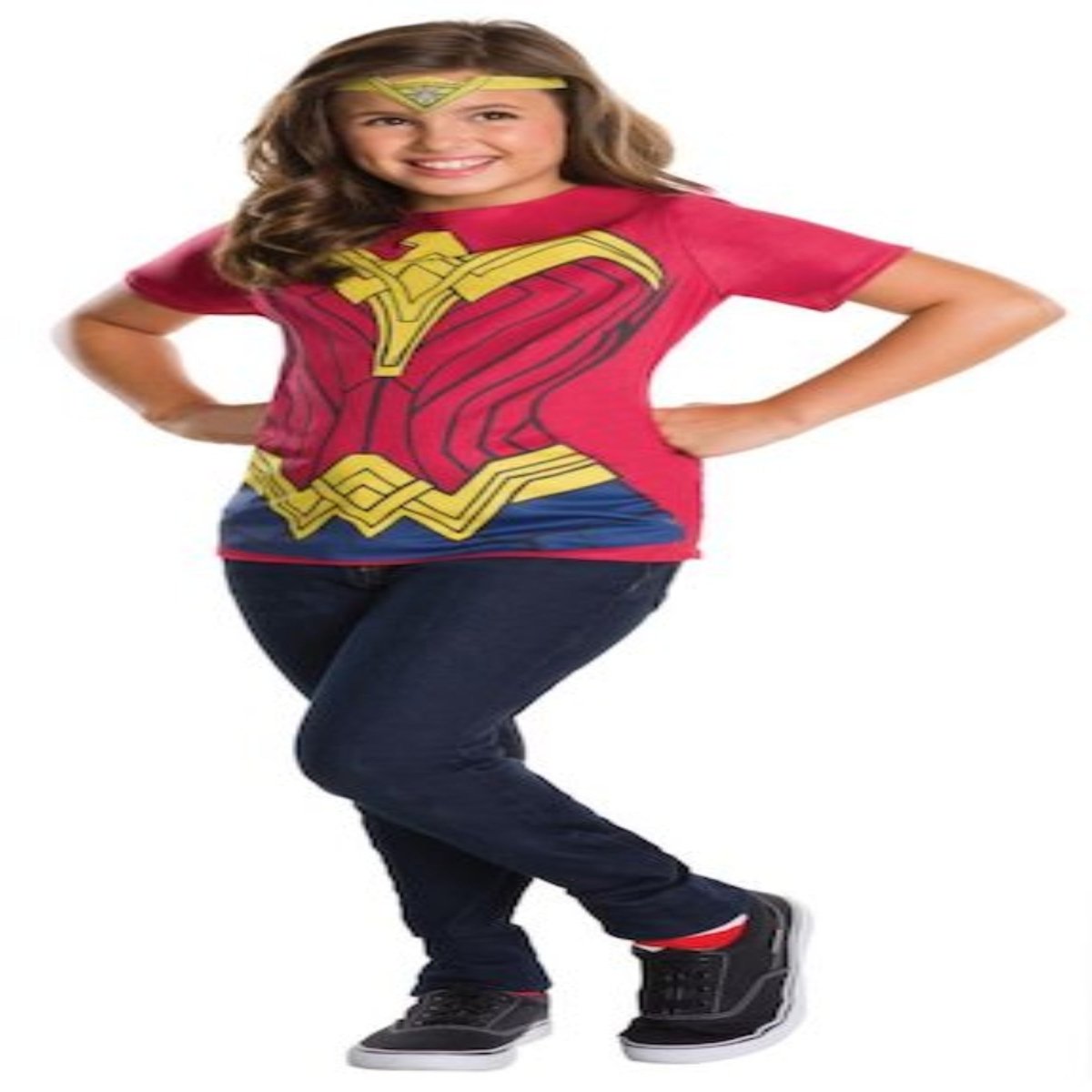 Rubie's Batman v Superman: Dawn of Justice Wonder Woman Child Top and Tiara - worldclasscostumes