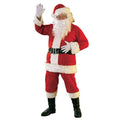 Rubie's Bright Red Flannel Santa Suit with Gloves - worldclasscostumes