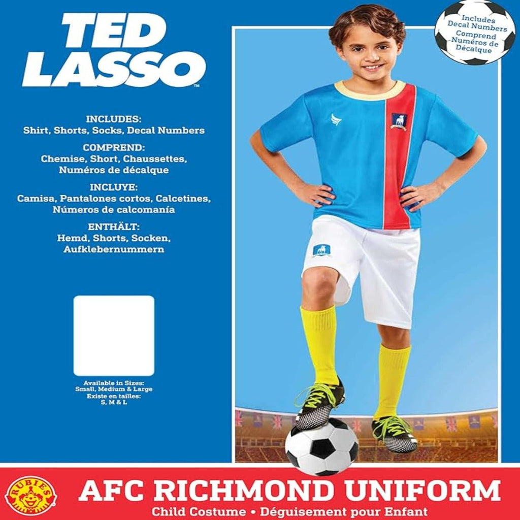 Rubie's Child Ted Lasso Afc Richmond Soccer Uniform Costume - worldclasscostumes