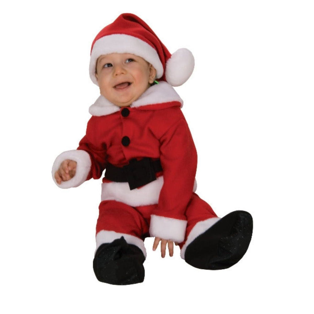 Rubie's Costume Fleece Baby Santa Romper Costume and Hat - worldclasscostumes