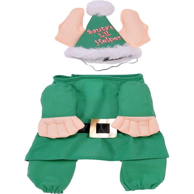 Rubie's Costume Santa's Little Helper Elf Pet Costume - worldclasscostumes