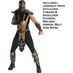 Rubie's Men Mortal Kombat Deluxe Scorpion Adult Sized Costumes - worldclasscostumes