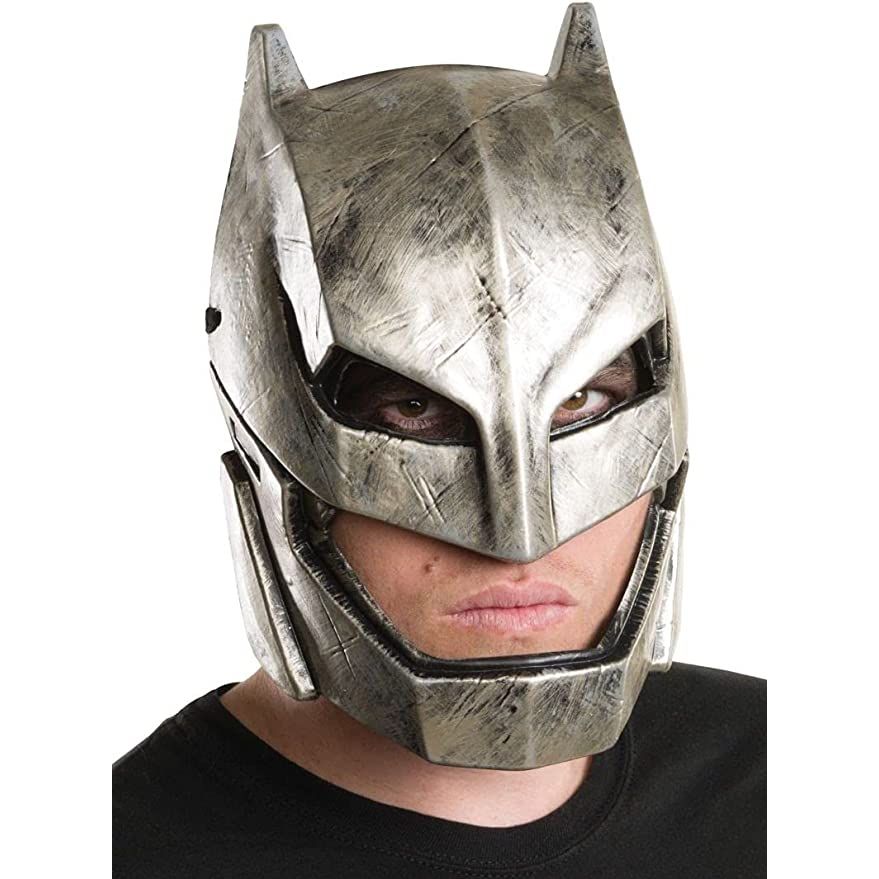 Rubie's Men's Batman v Superman: Dawn of Justice Batman Armored Vinyl Mask - worldclasscostumes