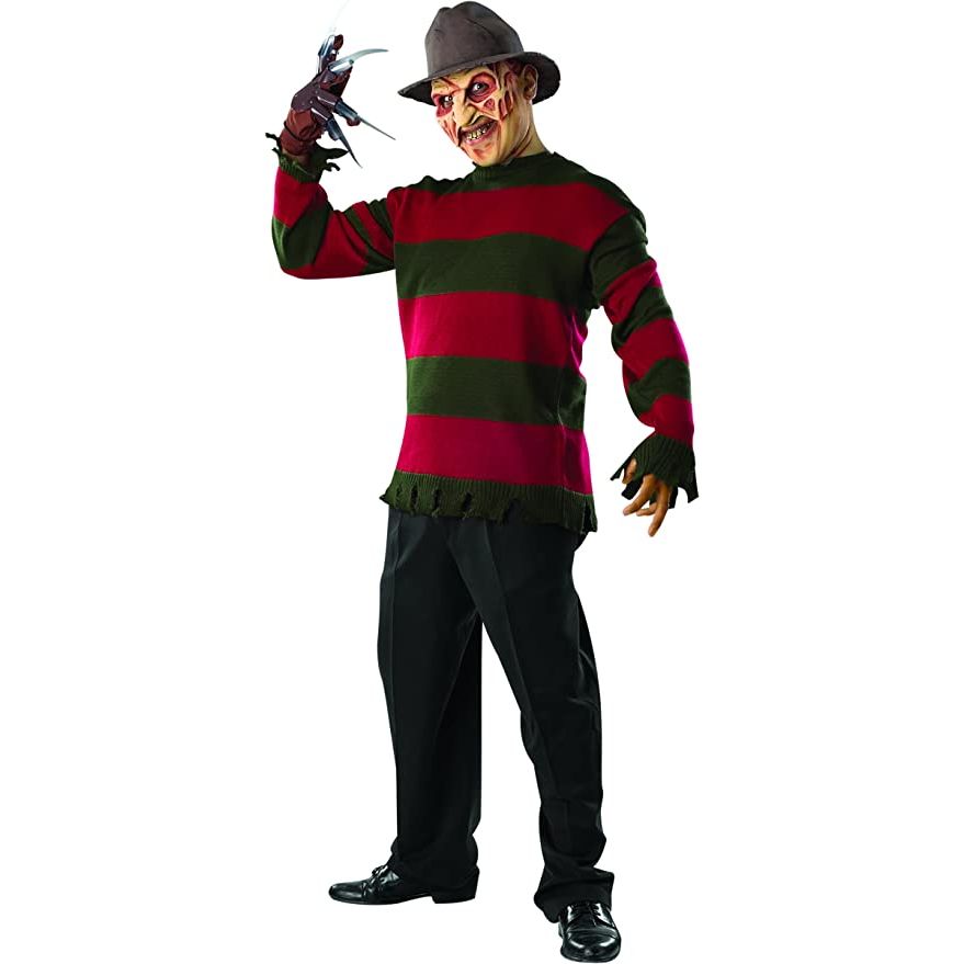Rubie's Men's Nightmare On Elm St Deluxe Freddy Sweater with Mask - worldclasscostumes