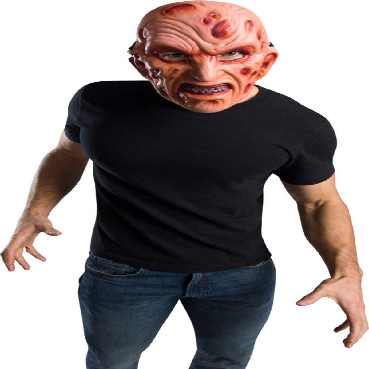 Rubie's mens Nightmare on Elm Street Freddy Krueger Vacuform Costume Mask - worldclasscostumes
