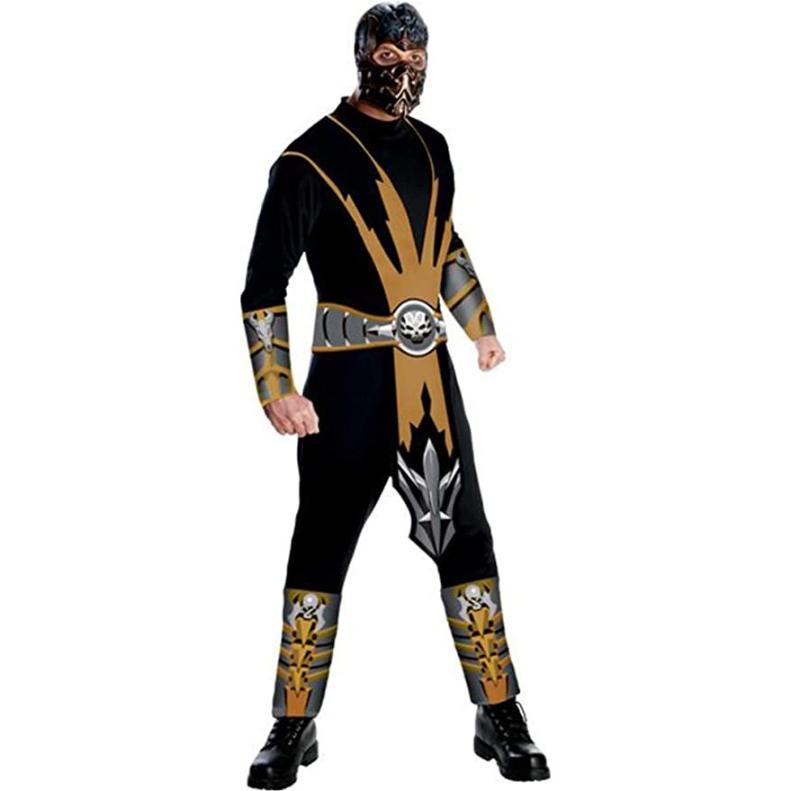 Rubie's Mortal Kombat Scorpion Costume for Adults - worldclasscostumes