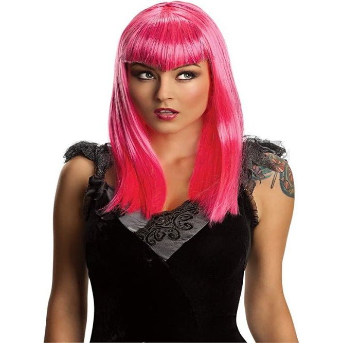 Rubie's Pink Glitter Vamp Costume Wig Adult - worldclasscostumes
