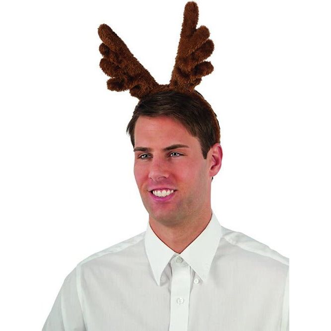 Rubie's Plush Reindeer Antlers Costume Accessory - worldclasscostumes