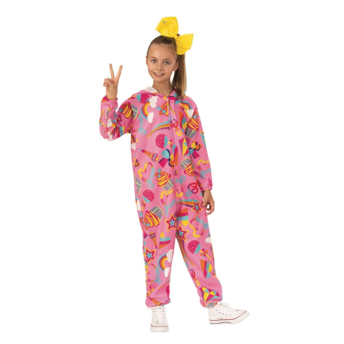 Rubie's Pretty JoJo Siwa Onesie Pink Costume - worldclasscostumes