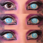 Saiyan - Blue Cosplay Colored Contact Lenses - worldclasscostumes