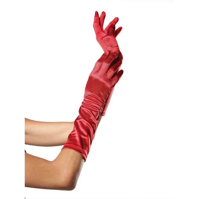 Satin Elbow Length Costume Gloves - worldclasscostumes
